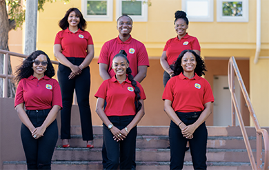 Members of the UVIABJ Executive Board gather for a photo.